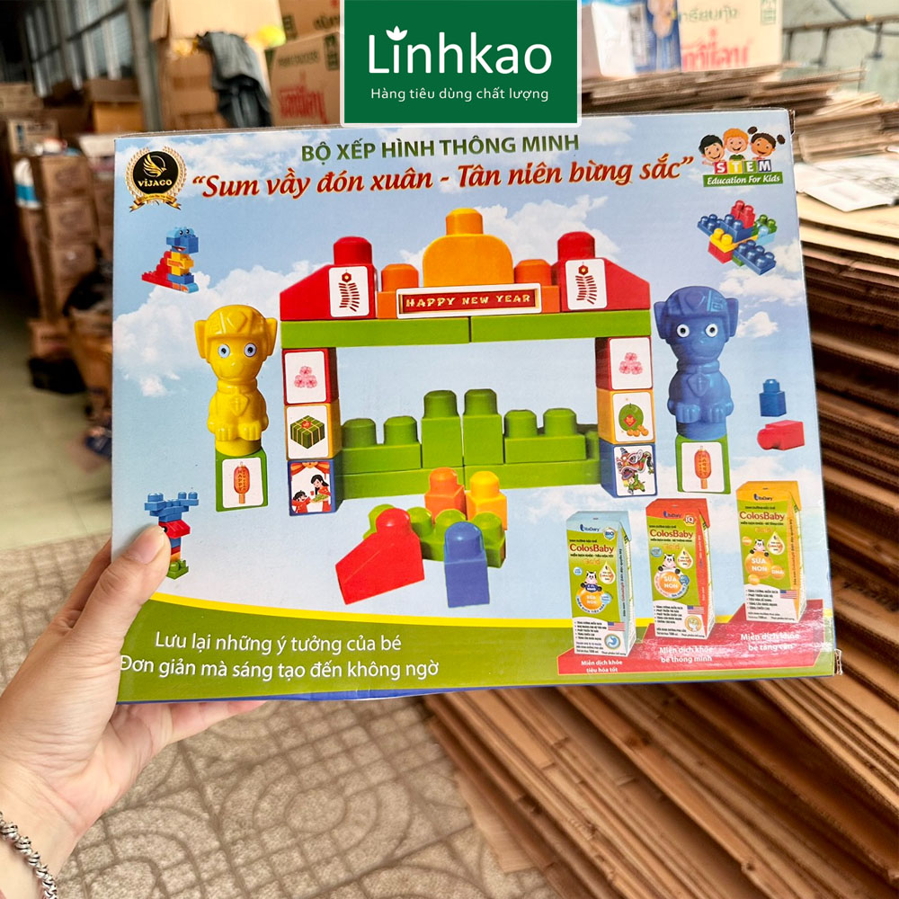 Bộ đồ chơi xếp hính thông minh cho bé [HKM Sữa Vitadairy]