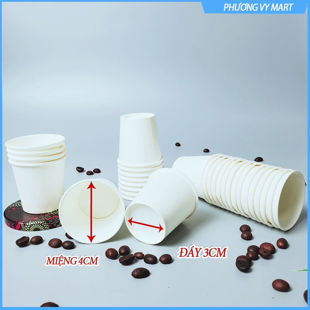 Set 50 chiếc cốc giấy 30ml size 1OZ hàn quốc cao cấp