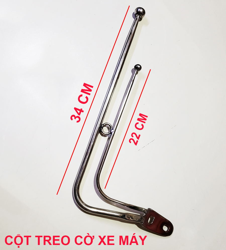 [HCM]CỘT TREO CỜ XE MÔ TÔ INOX