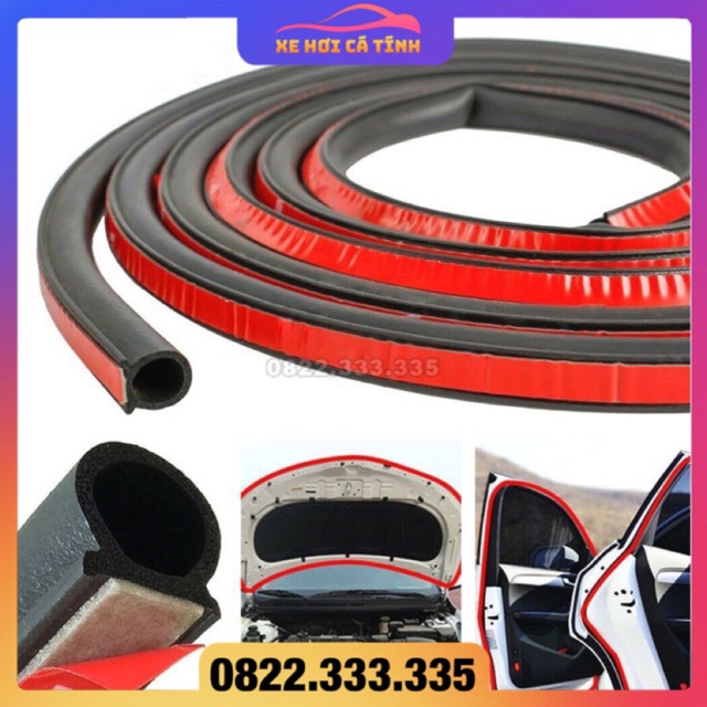 Gioăng cao su chống ồn chữ D Giá bán trên 1 mét - Loại rộng và cao 10mm chất lượng cao