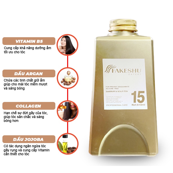 Hấp tóc phủ lụa tơ tằm Fakeshu Nhật Bản
