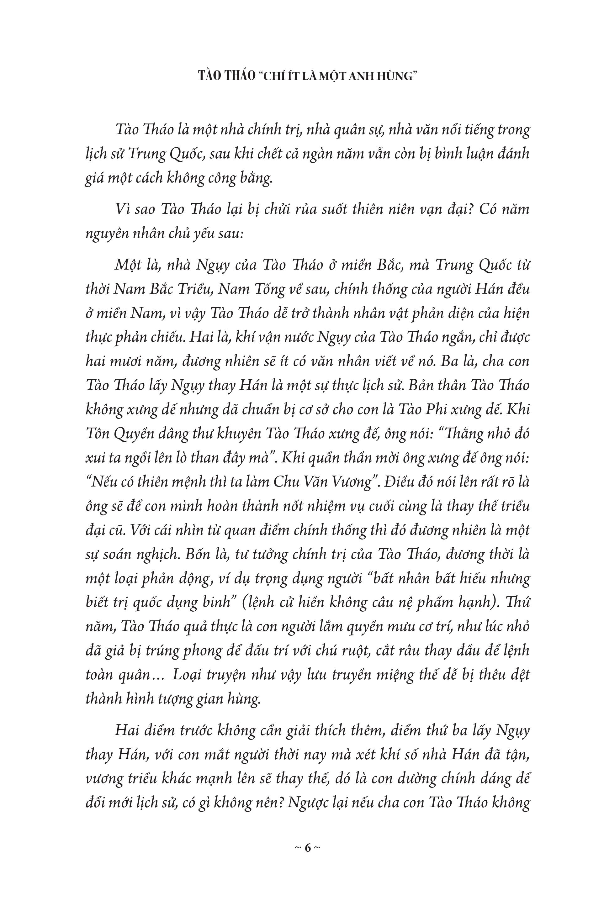 Sách - TÀO THÁO CHÍ ÍT LÀ MỘT ANH HÙNG (Bìa cứng)