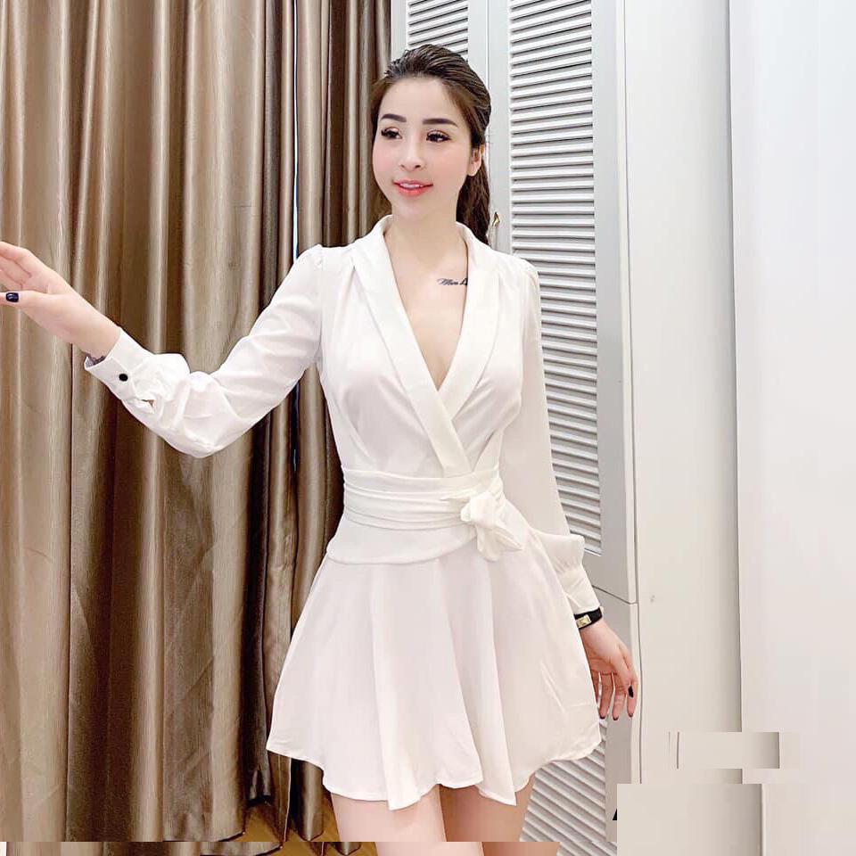[HCM]Đầm Nữ Xòe Thắt Nơ Thời TrangSgr Đ88