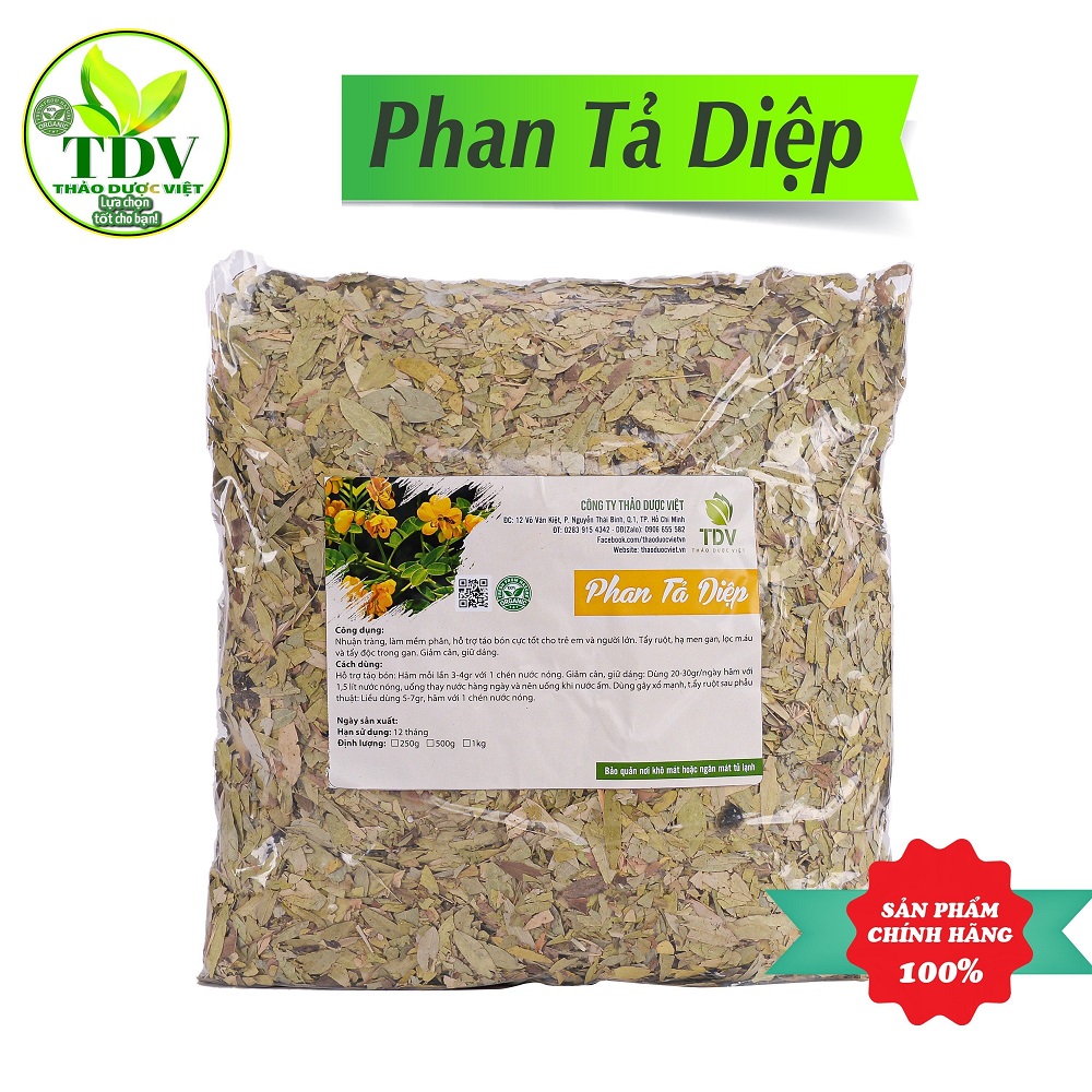 Phan tả diệp sấy khô nguyên chất hỗ trợ tiêu hóa, nhuận tràng, thải độc tố trong ruột