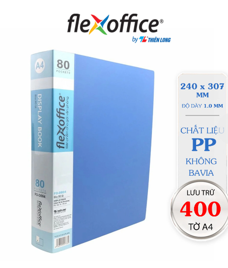 BÌA NHIỀU LÁ (  20 / 40 / 60 / 80  LÁ) màu xanh nhạt