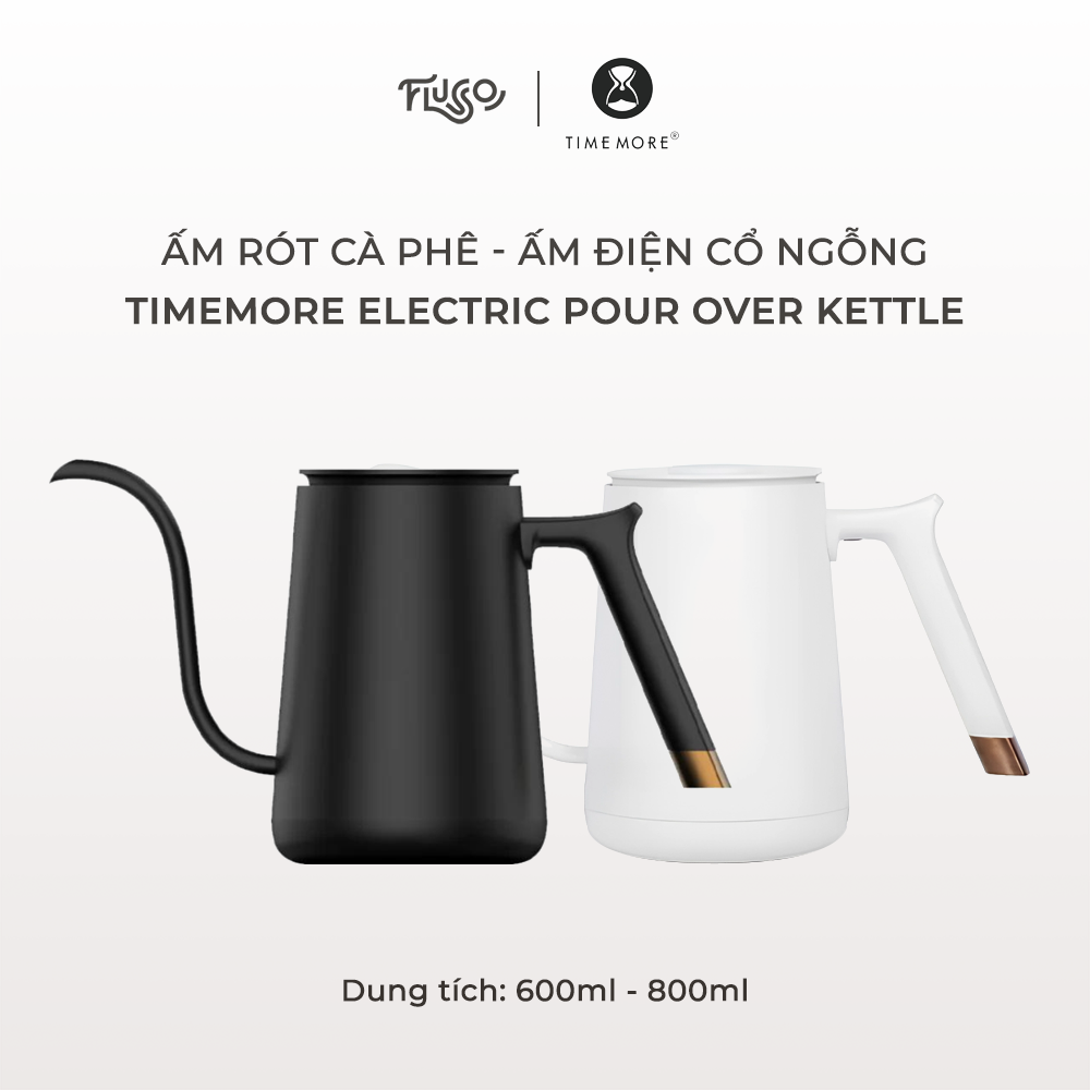 Ấm đun nước cổ ngỗng Timemore Fish Electric Pour Kettle
