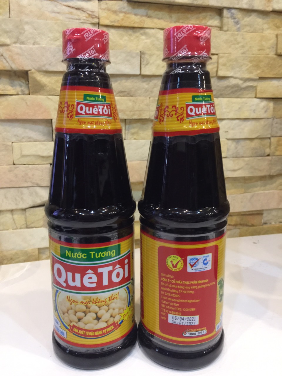 NƯỚC TƯƠNG  XÌ DẦU QUÊ TÔI CHAI 500 ML