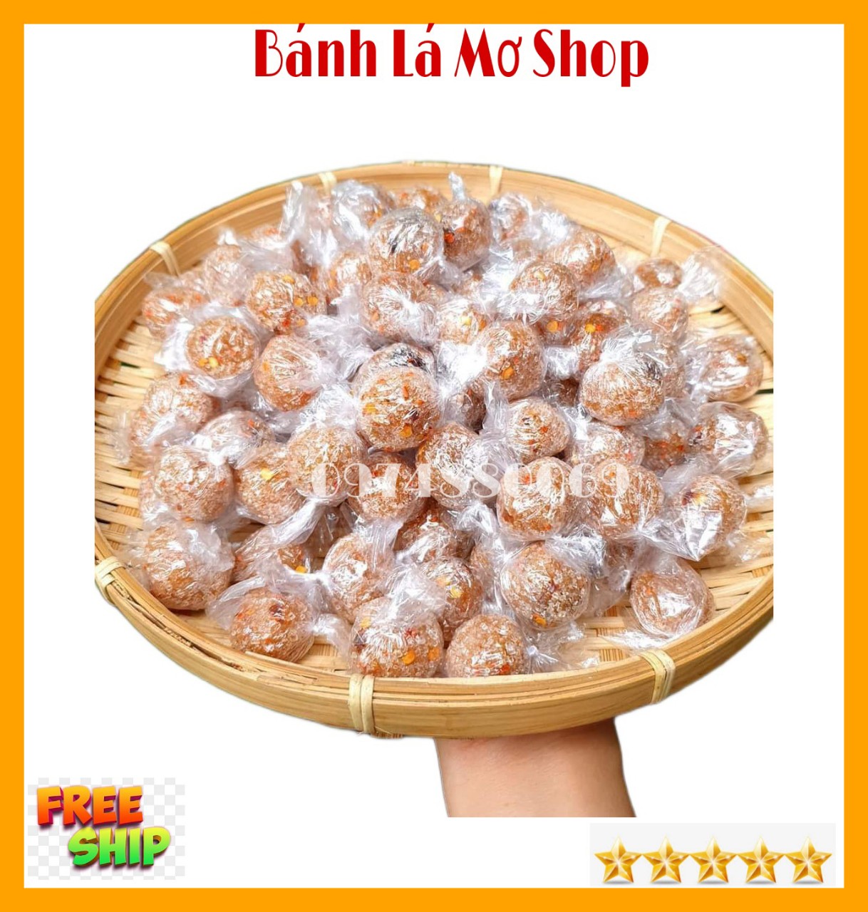 (FREESHIP) Kẹo Me Cay BẾN TRE- BÁNH LÁ MƠ SHOP