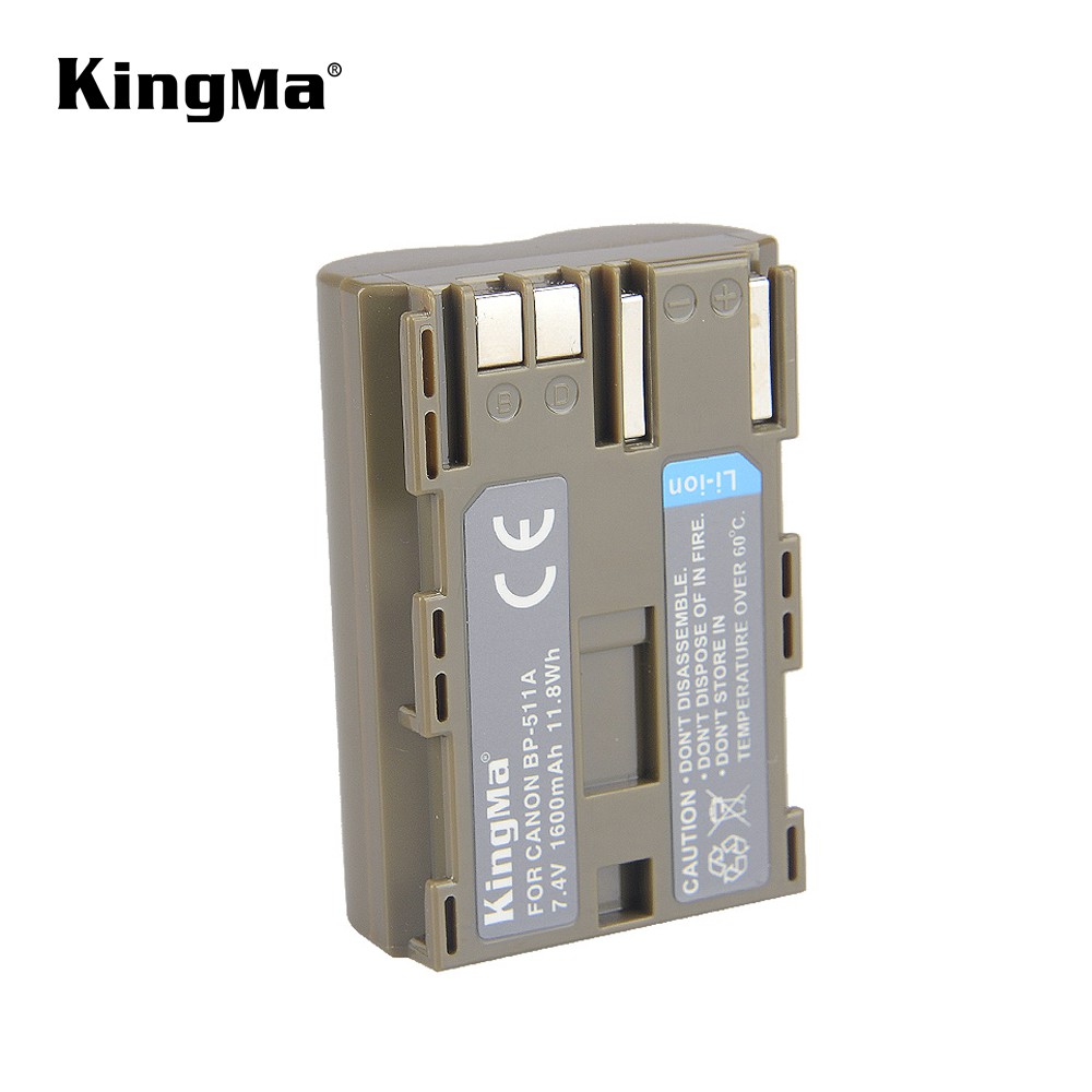Pin+Sạc Bp-511A Cho Canon Eos 5D 10D 20D 20Da 30D 40D 50D 300D ( Kingma )