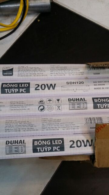 Com bo 5 Bóng led T8-20w duhan 1,2m