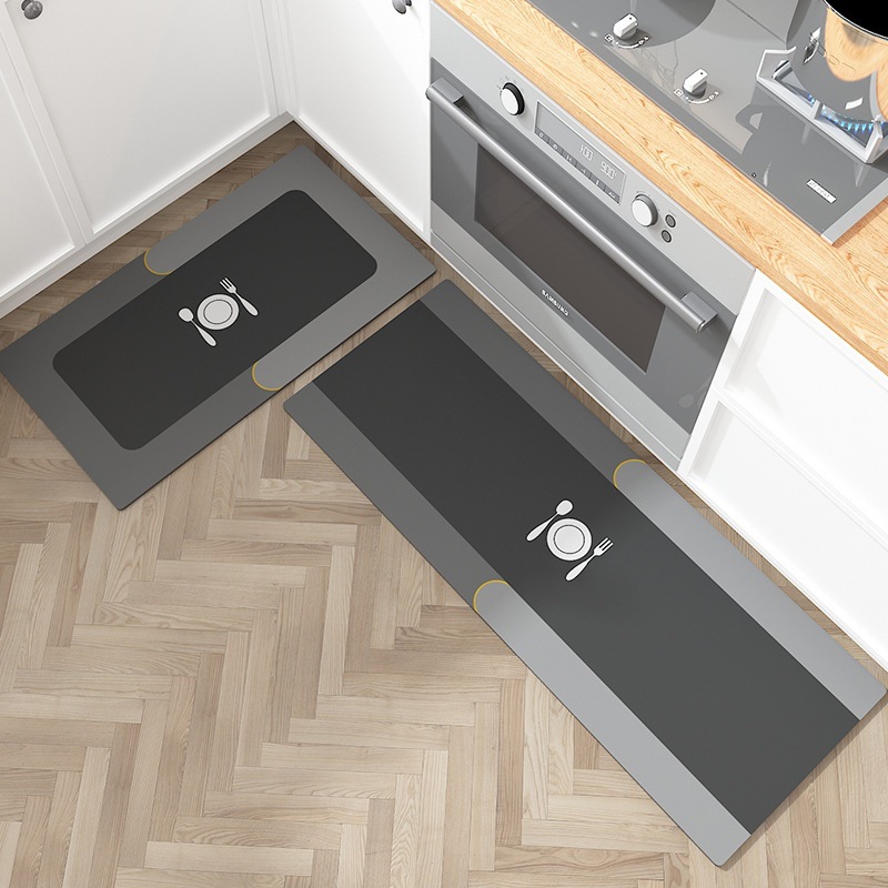 Set 2 Thảm Bếp Silicon - Set 2 thảm silicon phòng tắm