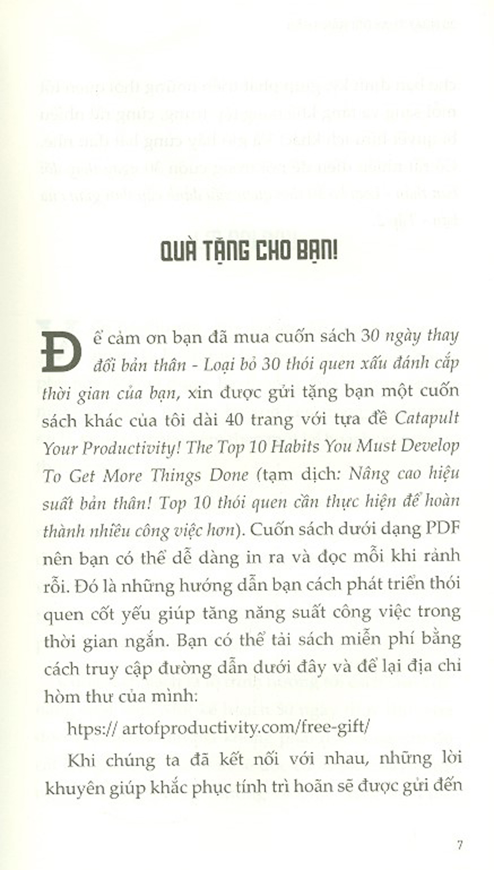 30 Ngày Thay Đổi Bản Thân - Tập 1