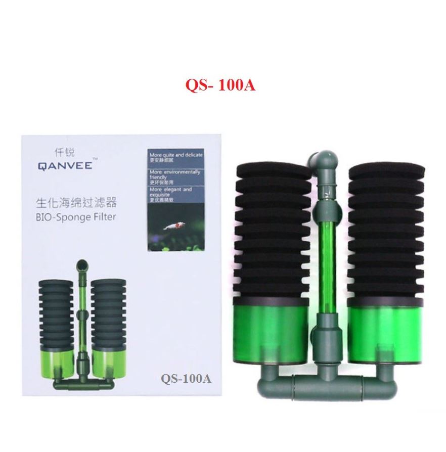 Lọc Bio QS-100/200A nuôi tôm, tép, cá nhỏ