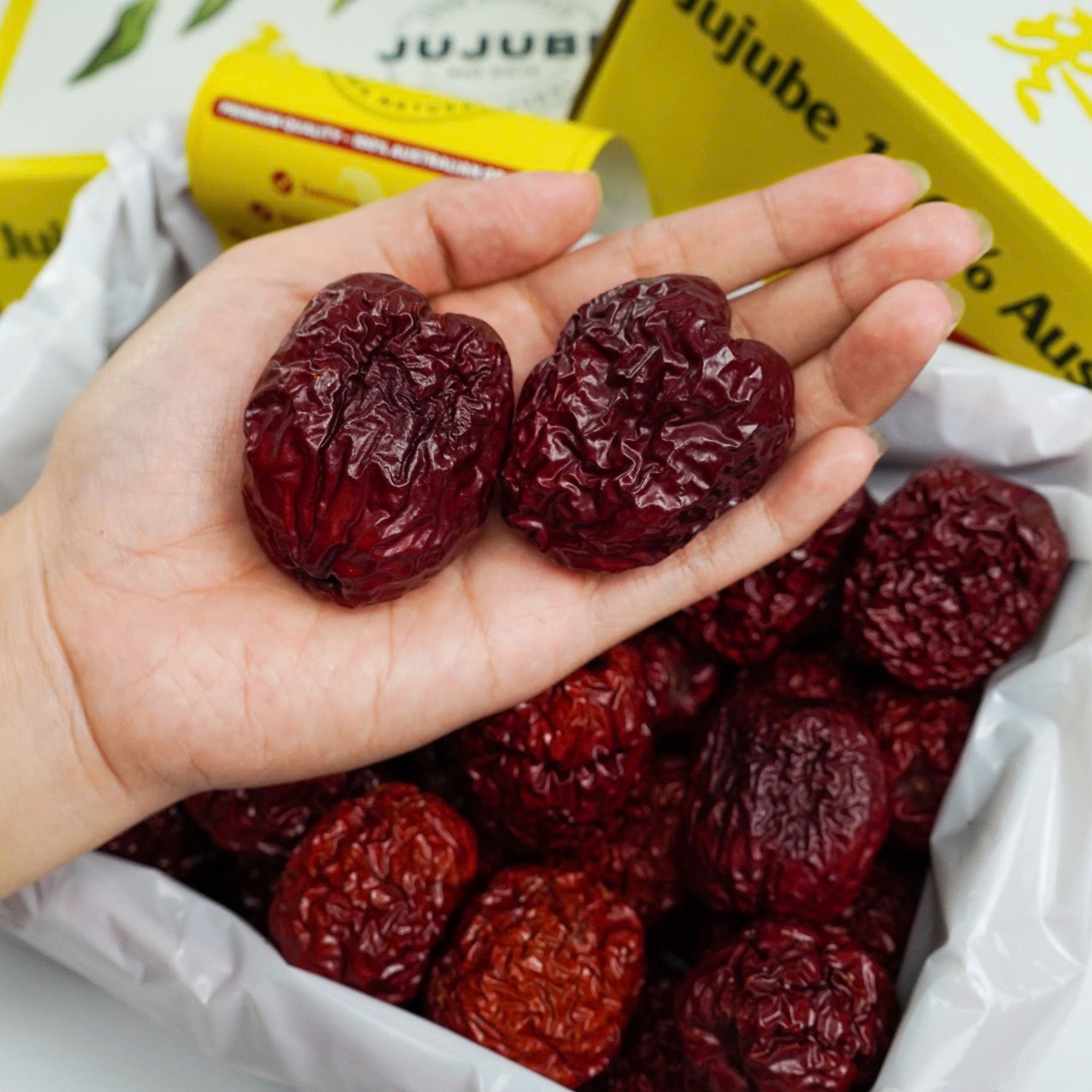 Táo đỏ khô Úc nhập khẩu cao cấp 500g - Jujube Australia 100%