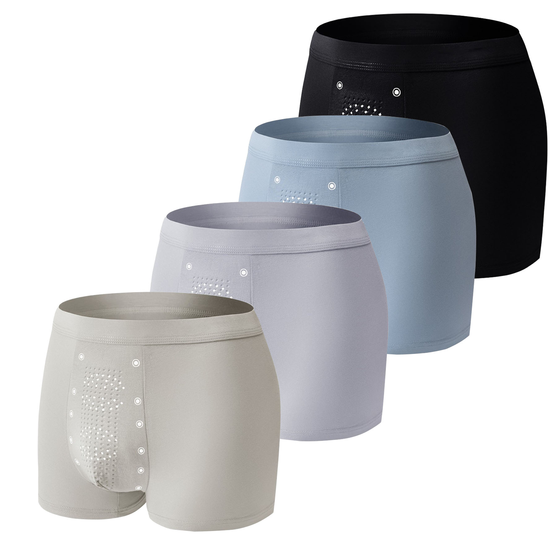 Bộ 4 Quần sịp nam thông hơi cao cấp, thoáng khí, co giãn, mềm mịn MINH HÀ - 390