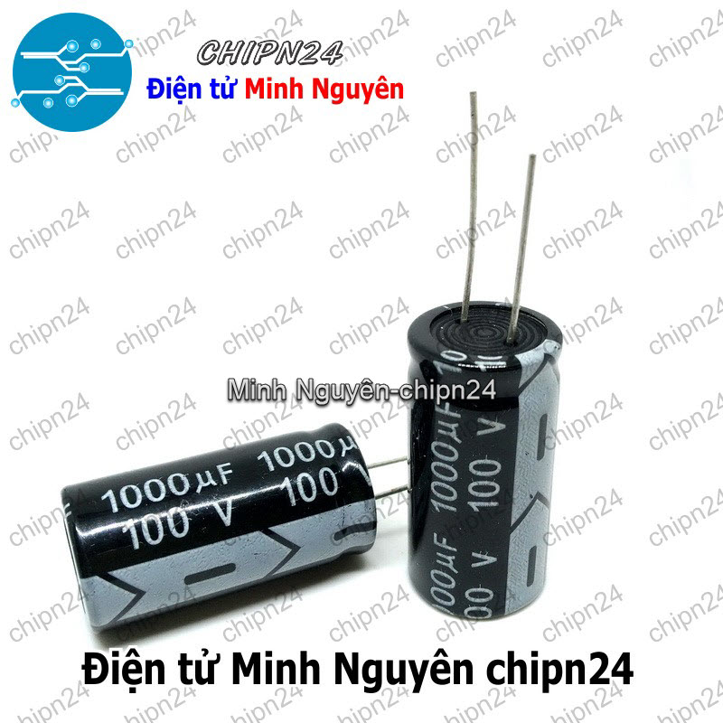 [1 con] (J7) Tụ hóa 1,000uF 100V Đen (18x35mm) (1000uF 100V) - HH001661