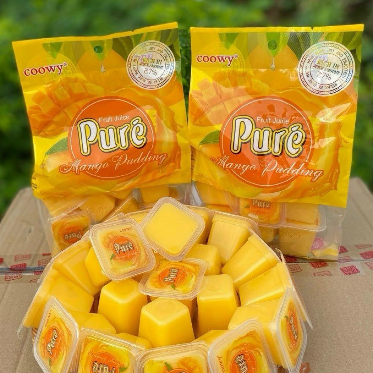 [ Gói 405G ] Thạch Pudding Xoài COOWY Pure [MANGO PUDDING] [ SIÊU NGON ] [HOT HOT]