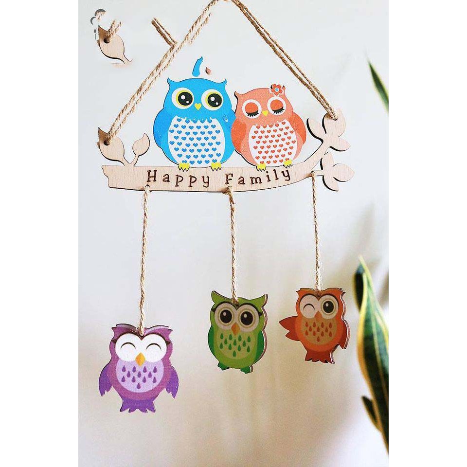 Bảng gỗ decor trang trí NGÔI NHÀ HẠNH PHÚC (bảng gỗ trang trí DNDecor + quà tặng giá 17.000đ)