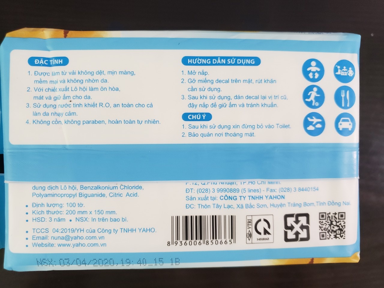 Khăn ướt Nuna 100 tờ