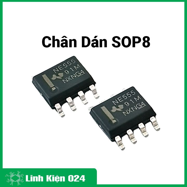 Bộ 2 ic ne555 sop-8 chân dán 8 chân