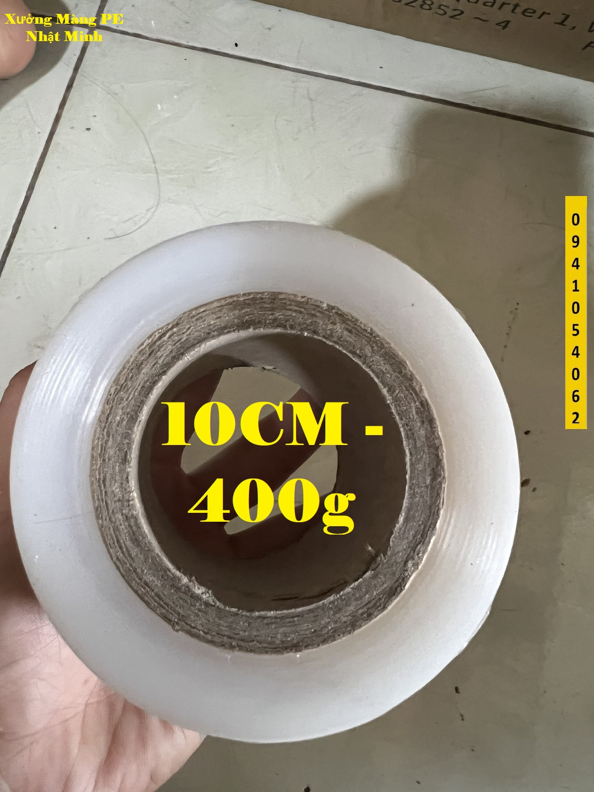 Màng PE, màng quấn bụng ủ tê giảm mỡ 10cm