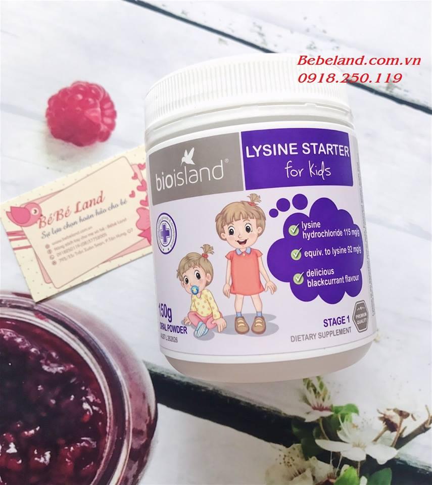 Bột tăng cân và chiều cao Lysin dạng bột (Bio Island Lysine)