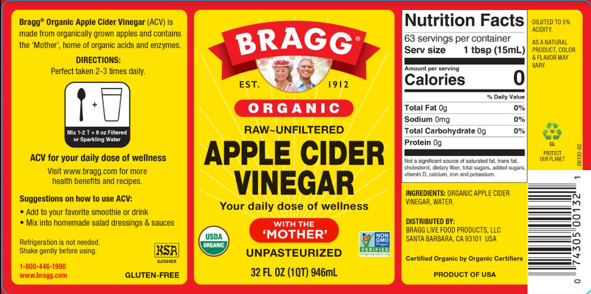 Giấm táo hữu cơ Bragg 946ml - Raw Apple Cider Vinegar - Ăn Kiêng - Giảm cân - Giảm Cholesterol - Ăn thực dưỡng - Organic Stores