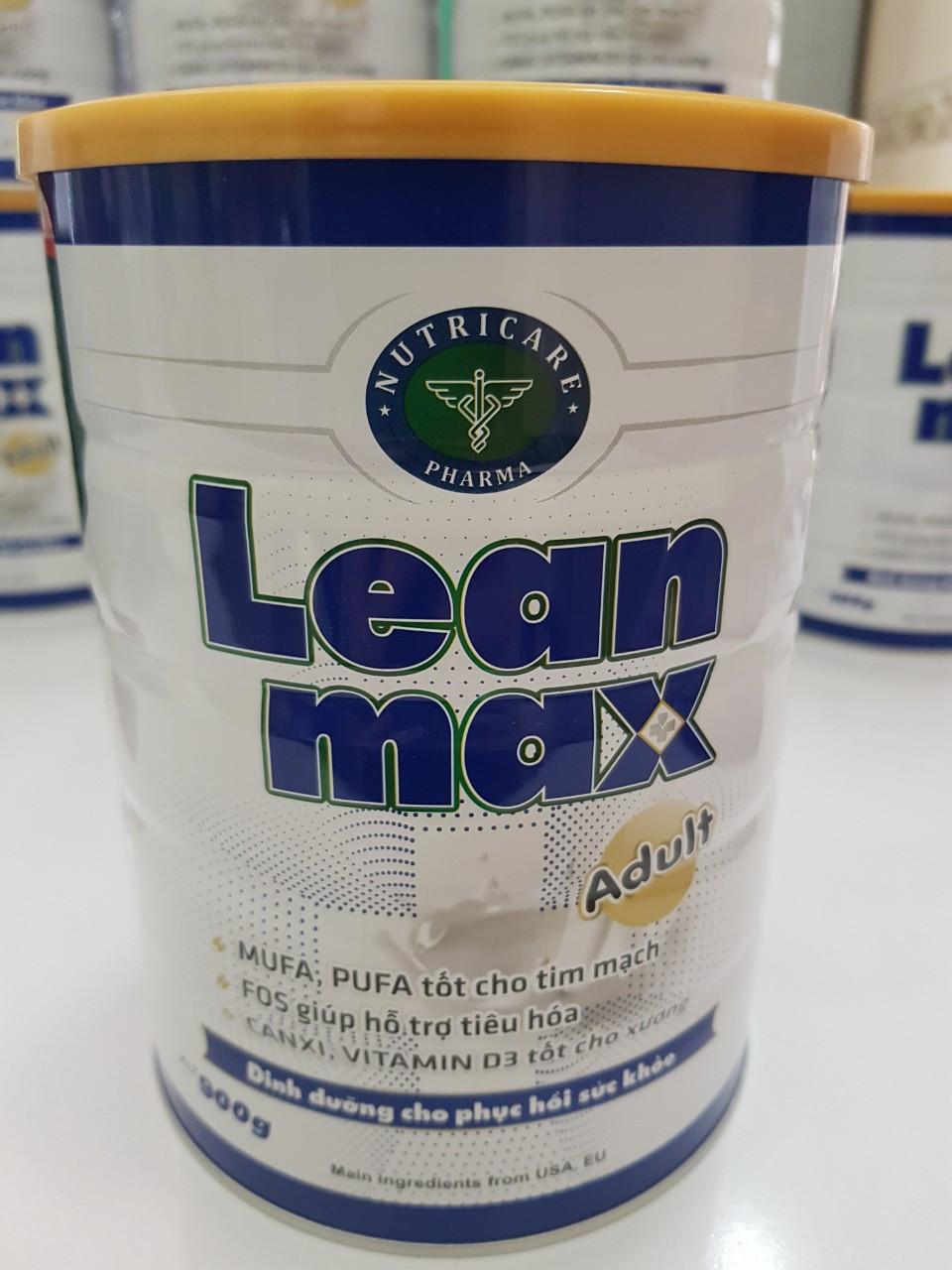 [HCM]SỮA LEAN MAX Adult 400g ( Dinh dưỡng bổ sung cho người thiếu hụt vi chất)