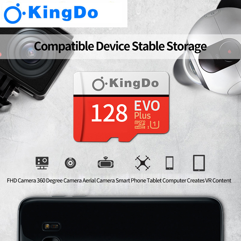 [Mua 1 tặng 1]Thẻ nhớ micro SD Kingdo Evo plus 128GB 95MB/s 4k video (new version)