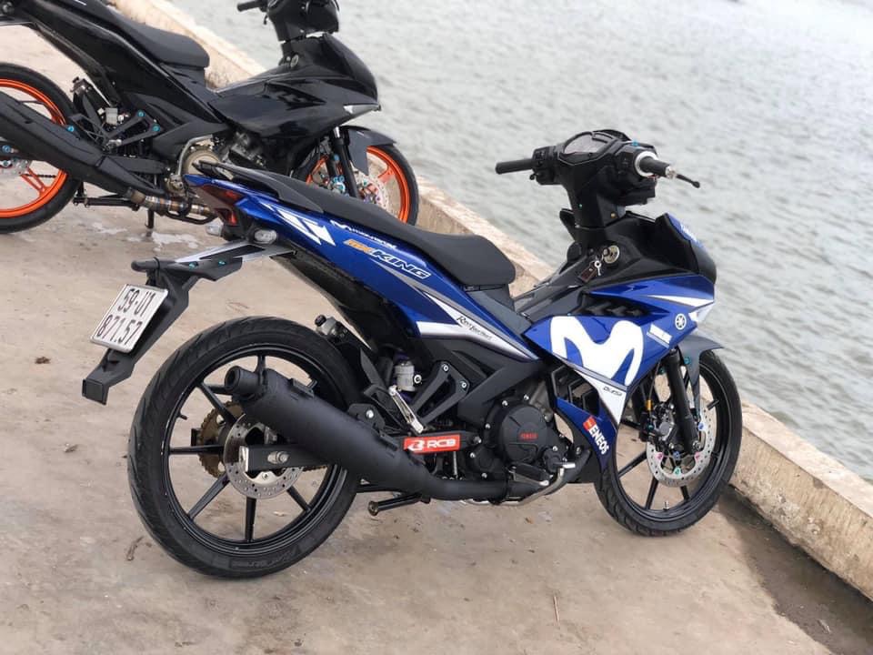 Tem rời exciter 150 Movistar dán xe xanh gp