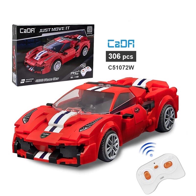 Lego Technic - CaDA 51072 ( Lắp Ráp Siêu Xe Ferrari 488 306 Mảnh )