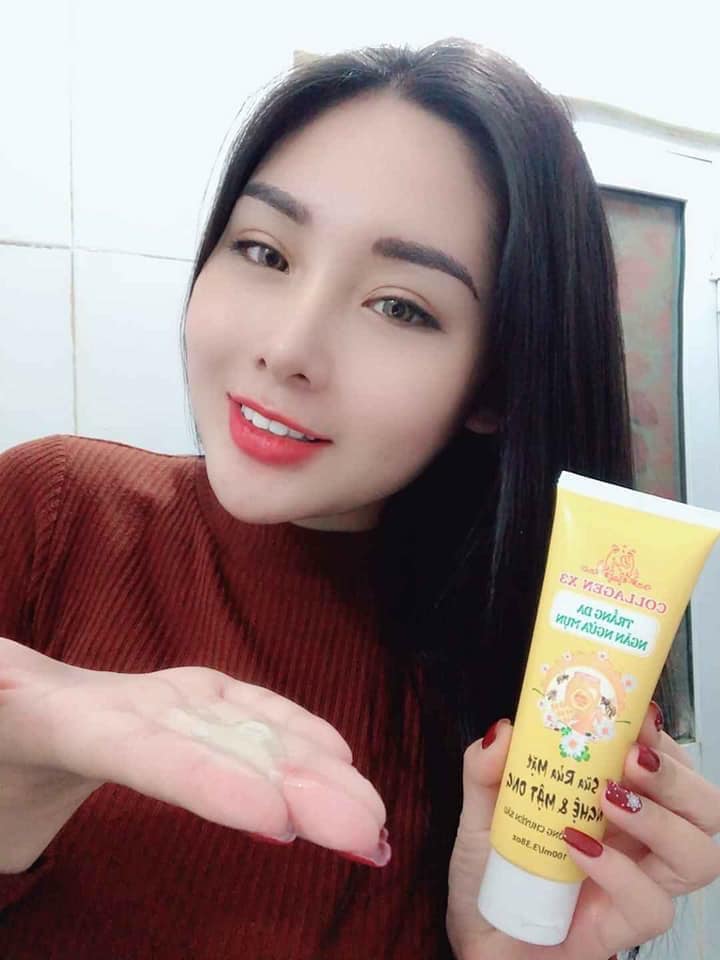 Sữa Rửa Mặt Collagen X3 Đông Anh 100ml Trắng da , Ngừa Mụn Chính Hãng 100%