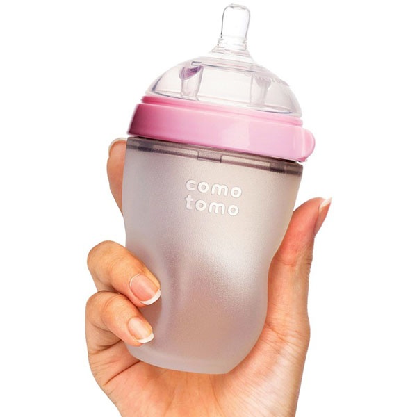 Bình sữa comotomo 250ml siêu mềm cho bé (núm 2 tia)