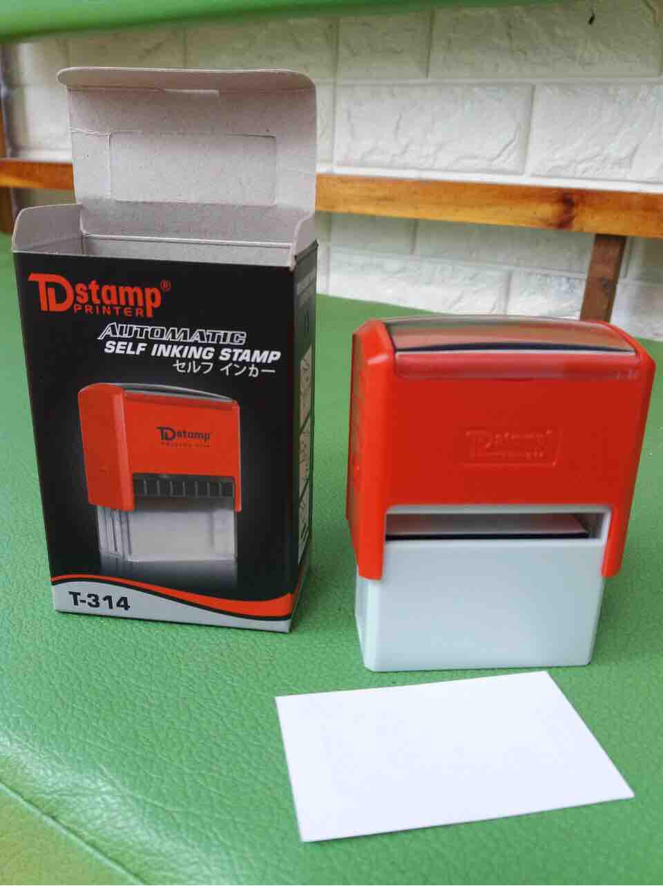 Khắc dấu tên, thông tin - TDStamp T-314 (20x47mm)
