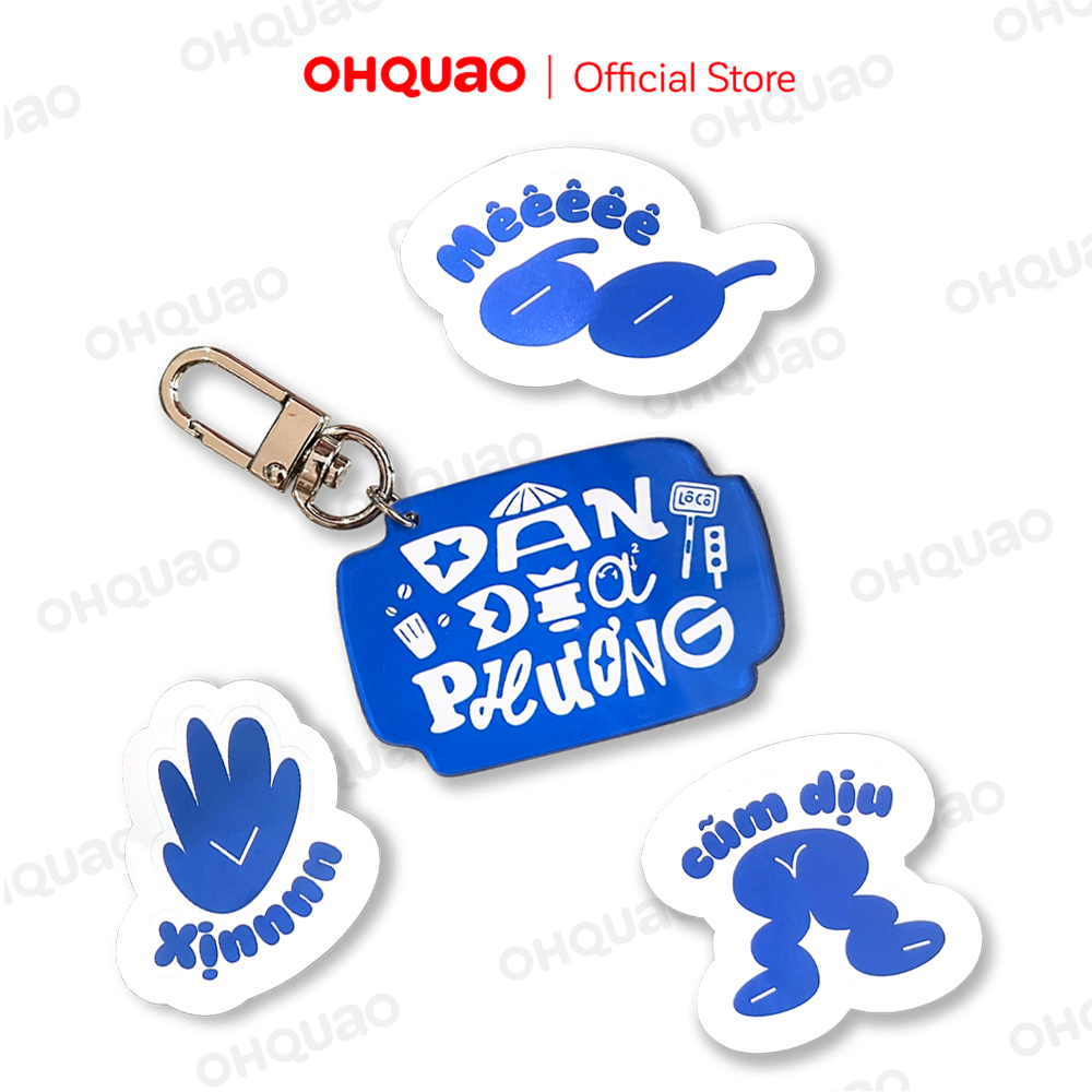 LÔCÔ 'DÂN ĐỊA PHƯƠNG' KEYCHAIN & STICKER PACK