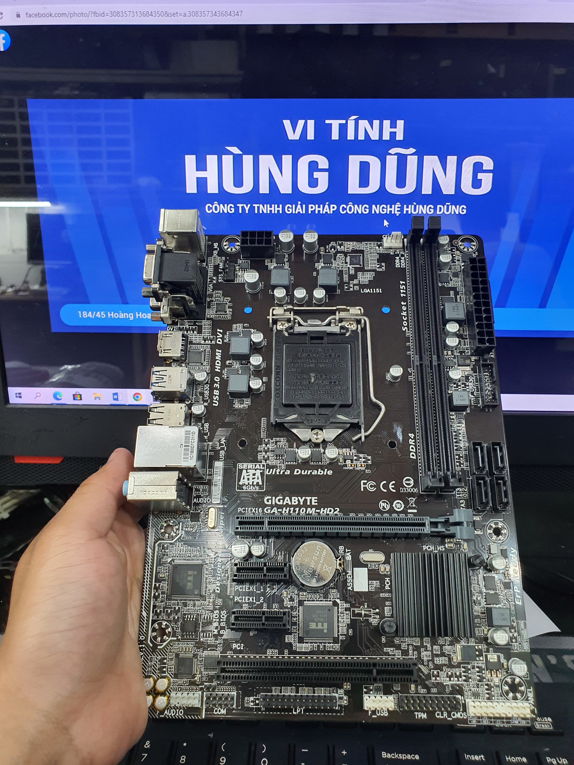 Main GiGaByte H110M-HD2 RNEW BH 36 tháng