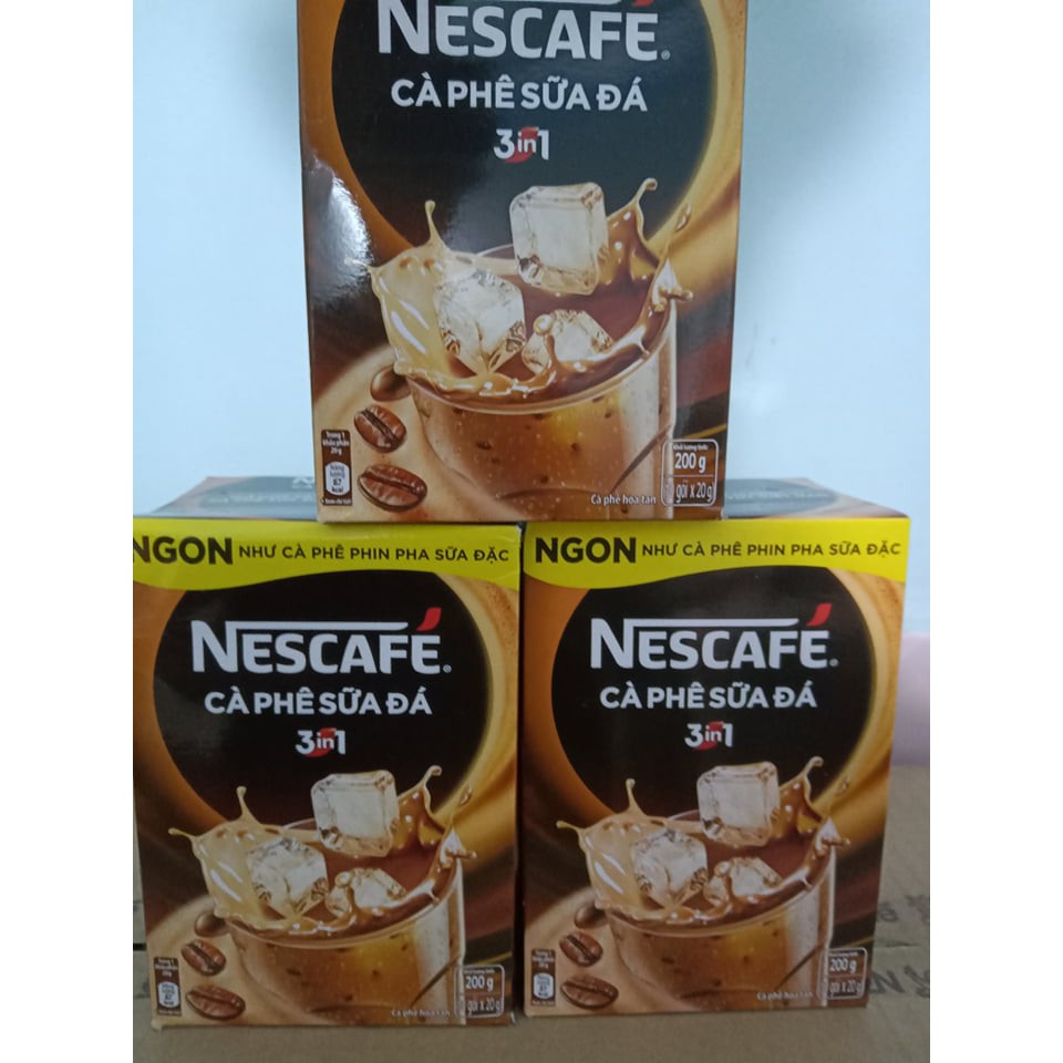 Nescafe sữa đá 3in1 hộp 10 gói