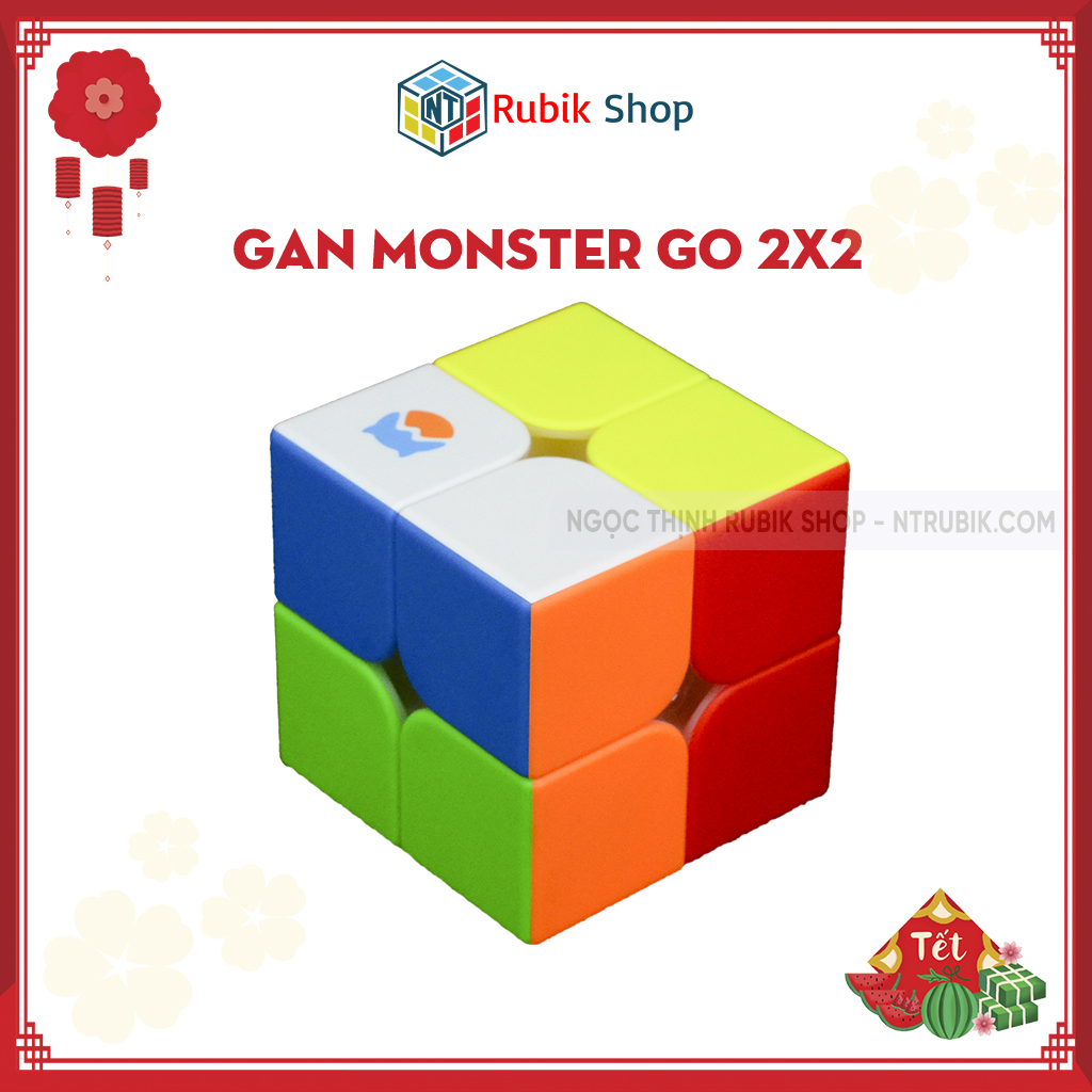 [Hoàn tiền 10%][Siêu hót Gan Monster Go] Rubik 2x2x2 GAN monster go Stickerless