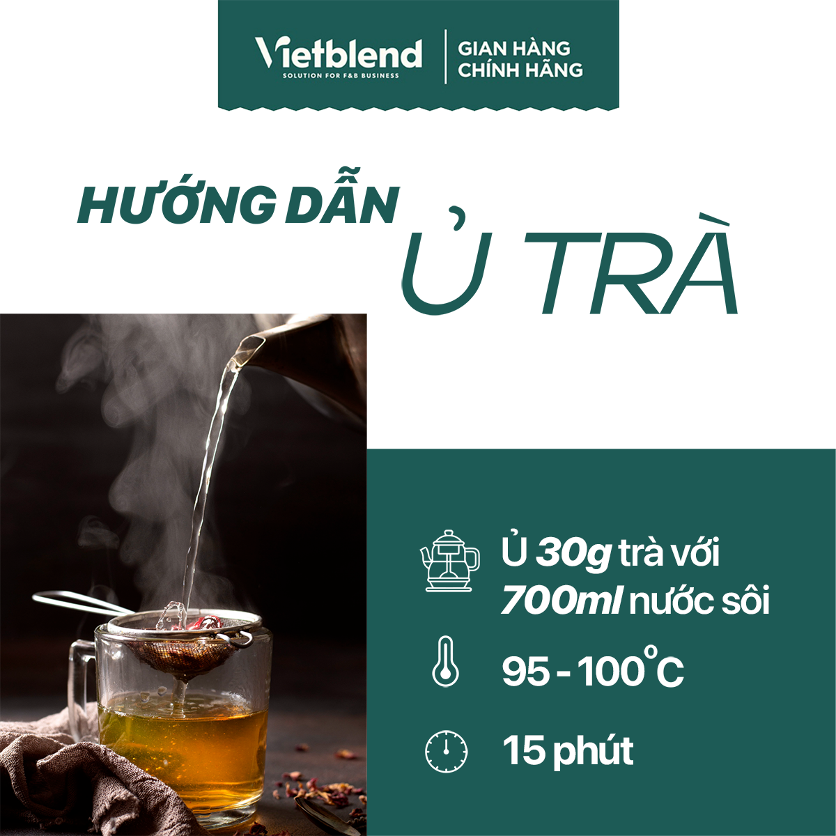 Trà Đen Cổ Điển VIETBLEND Túi 500g