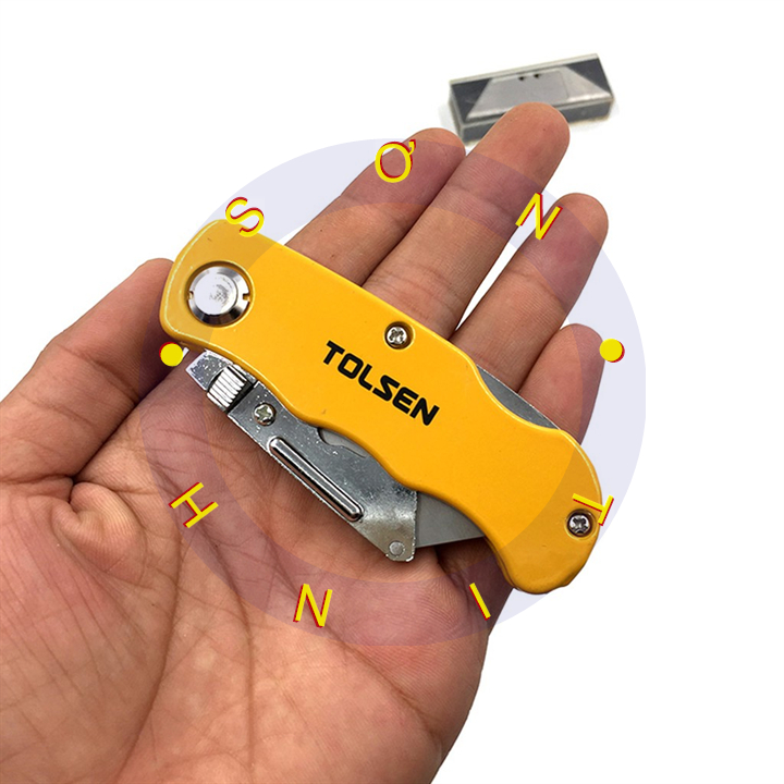 Dao rọc giấy lưỡi liền kèm 5 lưỡi Tolsen 30007