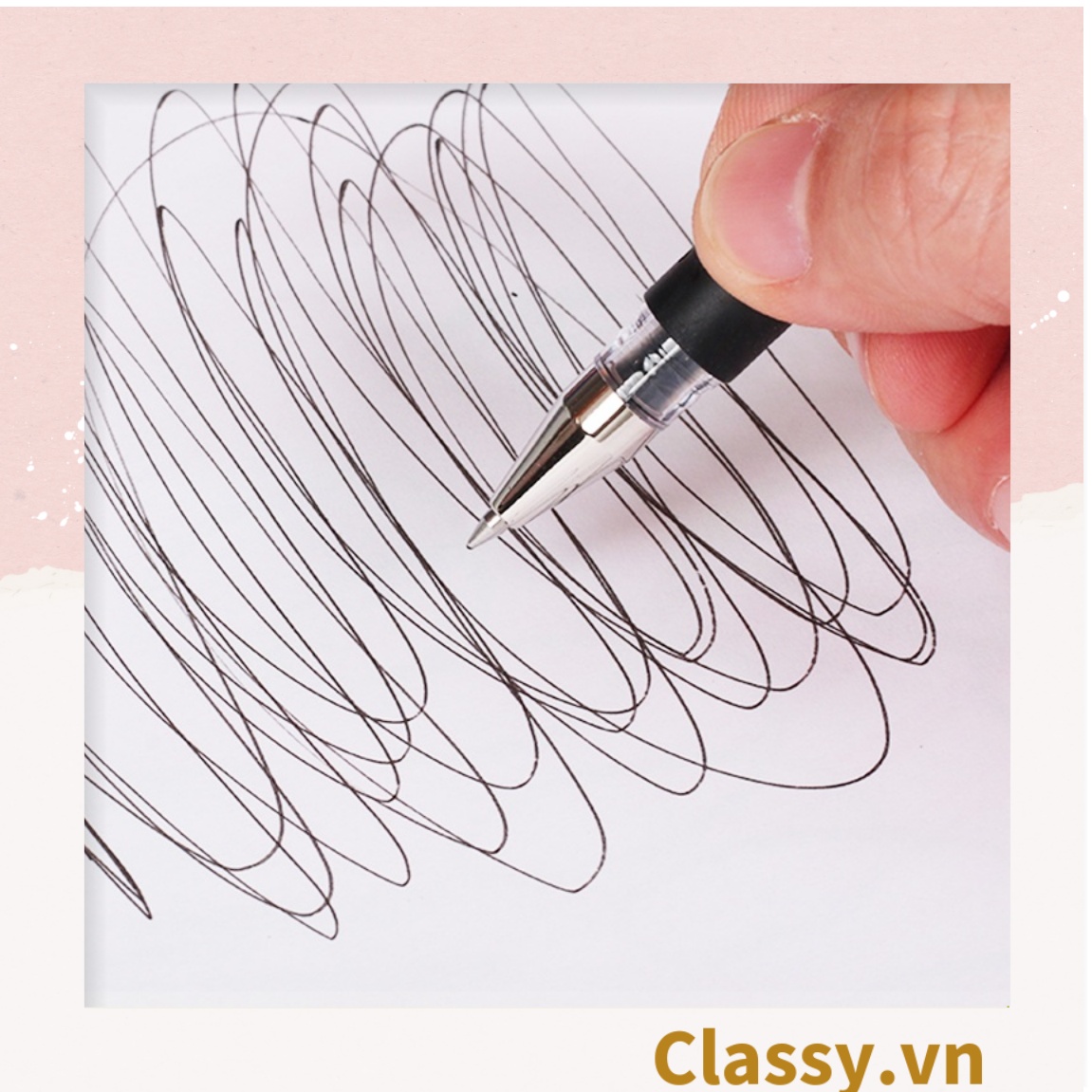Classy Bút Nước Gel 0.5 Màu Mực Đen Xanh Đỏ
