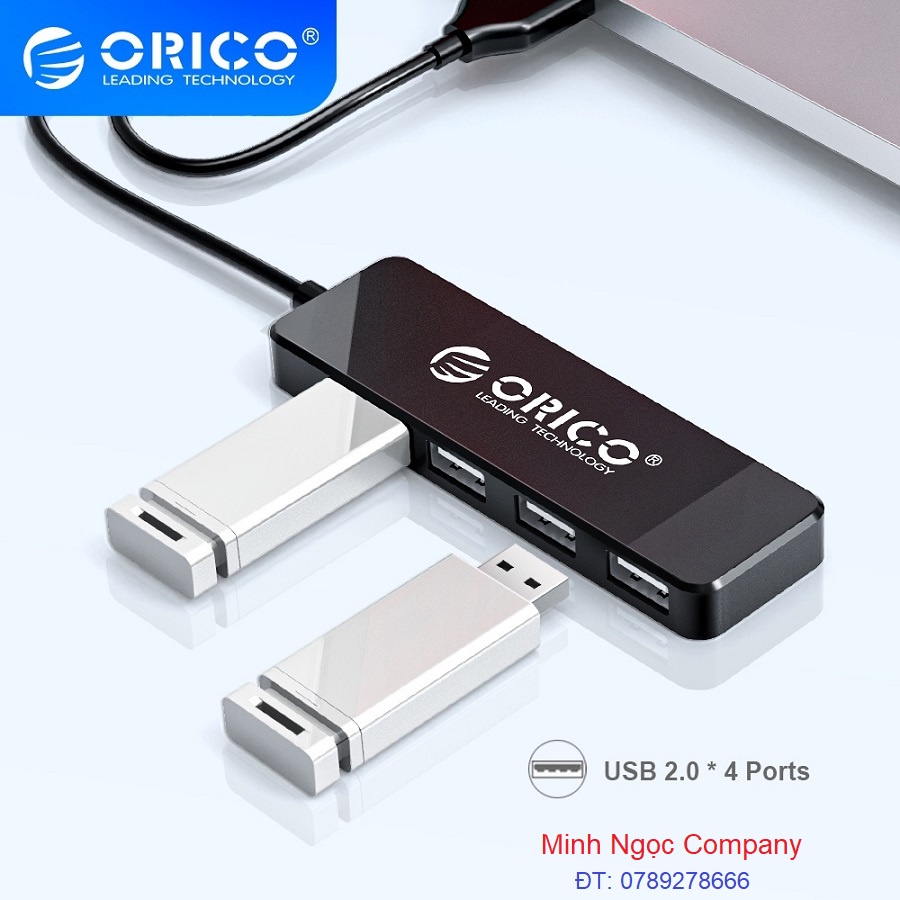 Hub orico fl01 bộ chia 4 cổng usb tốc độ cao dành cho máy tính /máy tính bảng/laptop - hàng