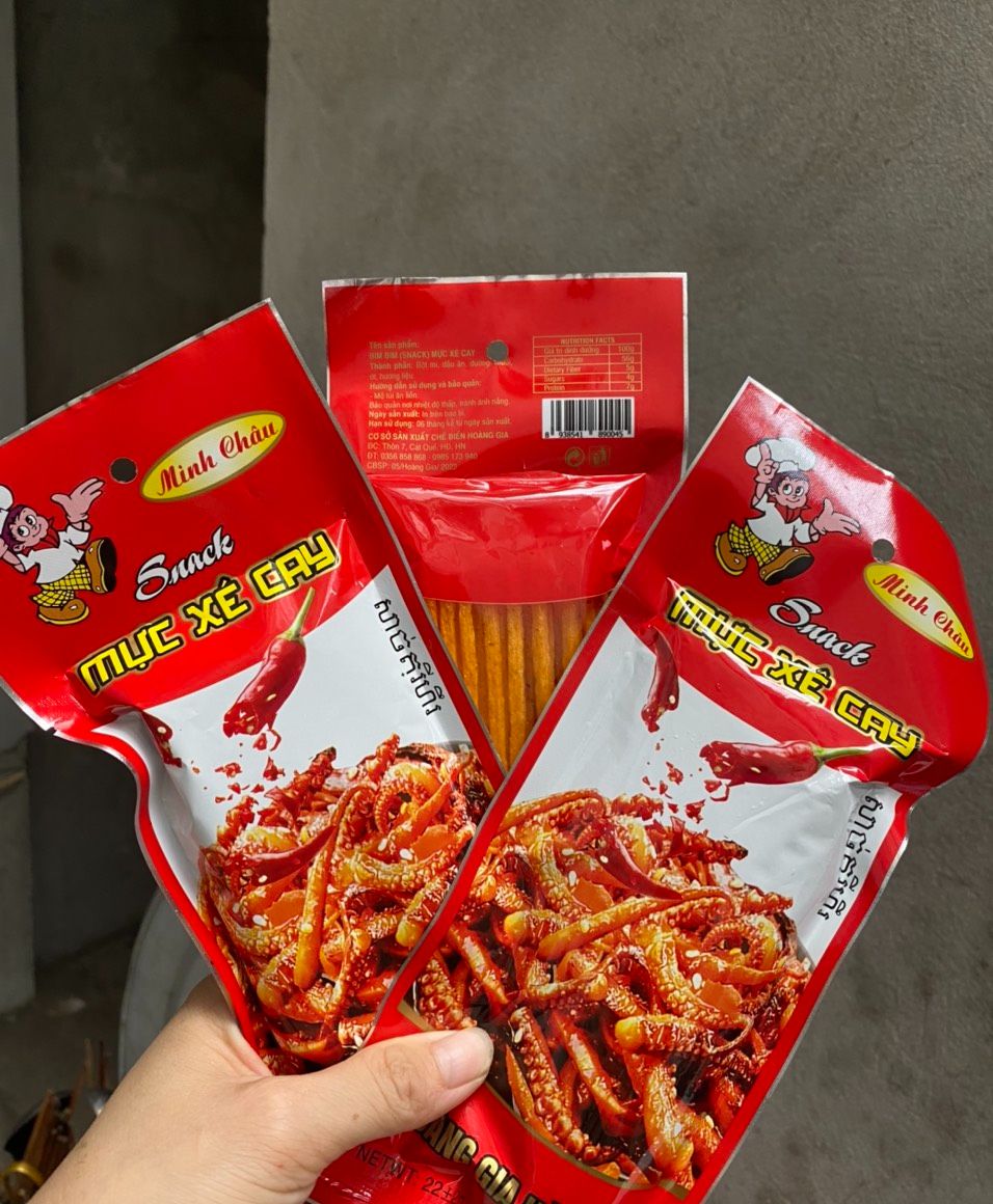 Combo 10 Gói Snack Mực Xé Cay