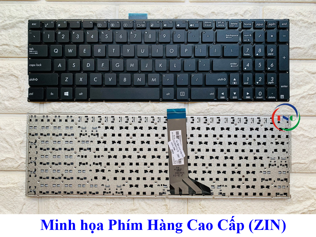 Bàn phím laptop asus x555 k555 x553 x551 x554l f554l tp550l k553 phím trong máy màu đen