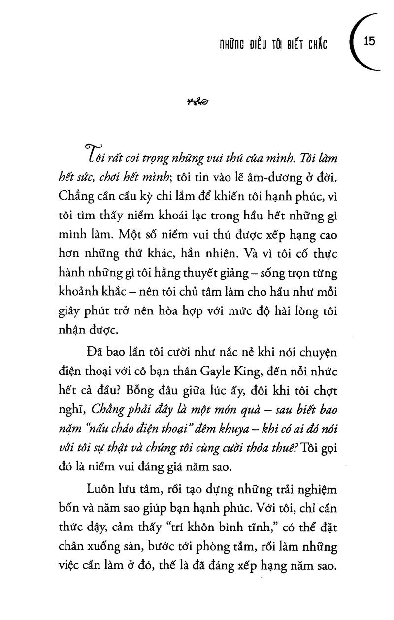Những điều tôi biết chắc