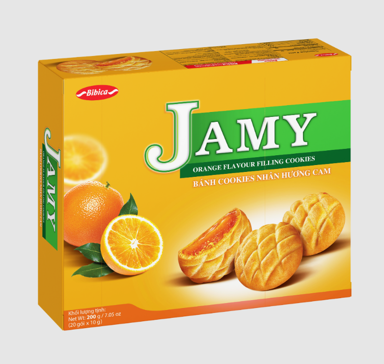 Bánh quy jamy nhân mứt cam