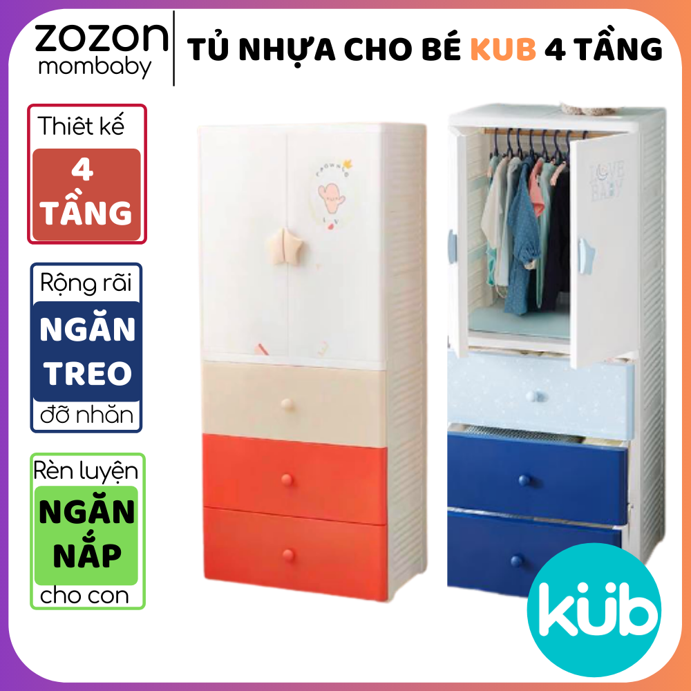 BÁO GIÁ TỦ NHỰA CHO BÉ 4 TẦNG | Shopee Lazada Sendo Tiki mới nhất 16 Tủ nhựa cho bé Kub đựng quần áo trẻ em đồ sơ sinh 4 tầng 4 ngăn tủ đầu giường tủ nhựa trẻ em nội thất phòng ngủ có bánh xe Hàn Quốc Zozon