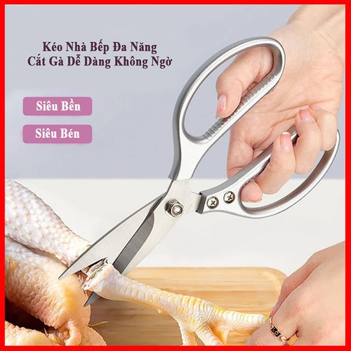 (HÀNG TỐT) KÉO ĐA NĂNG NHẬT BẢN SK5 XỊN CÁN KIM LOẠI KÉO CẮT GÀ - KÉO CẮT THỰC PHẨM KÉO CẮT NHÔM KÉO TỈA CÀNH SIÊU BÉN