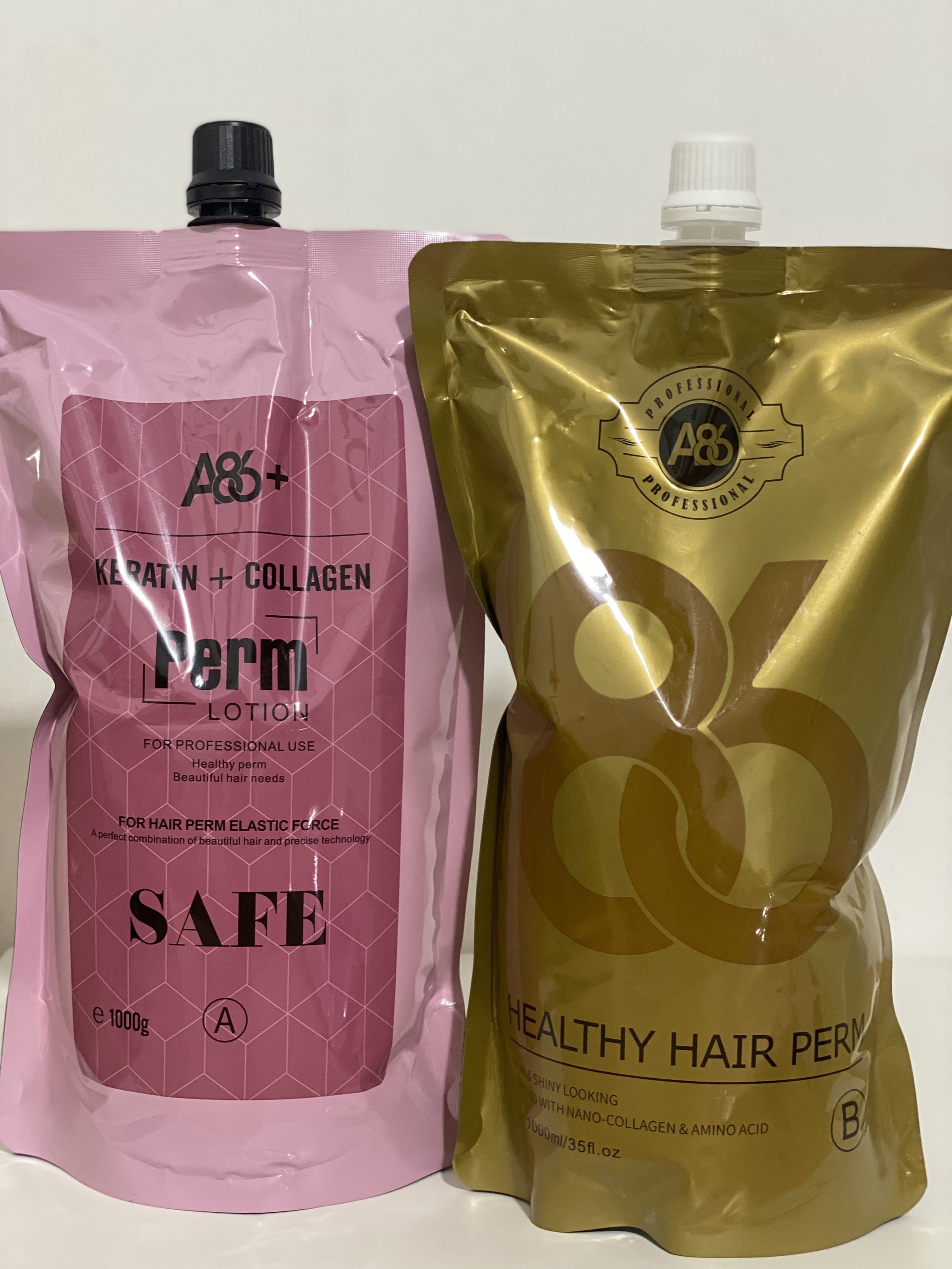 Cặp uốn duỗi tóc siêu nhanh a86 không cần canh mềm hóa, trung hòa safe 1000ml