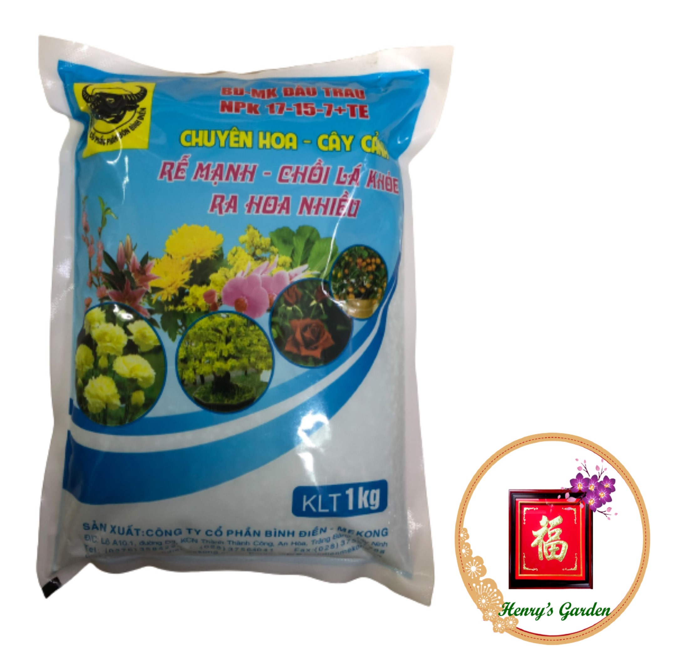 Phân bón npk 17-15-7 te chuyên hoa cây cảnh - #005a# 1kg